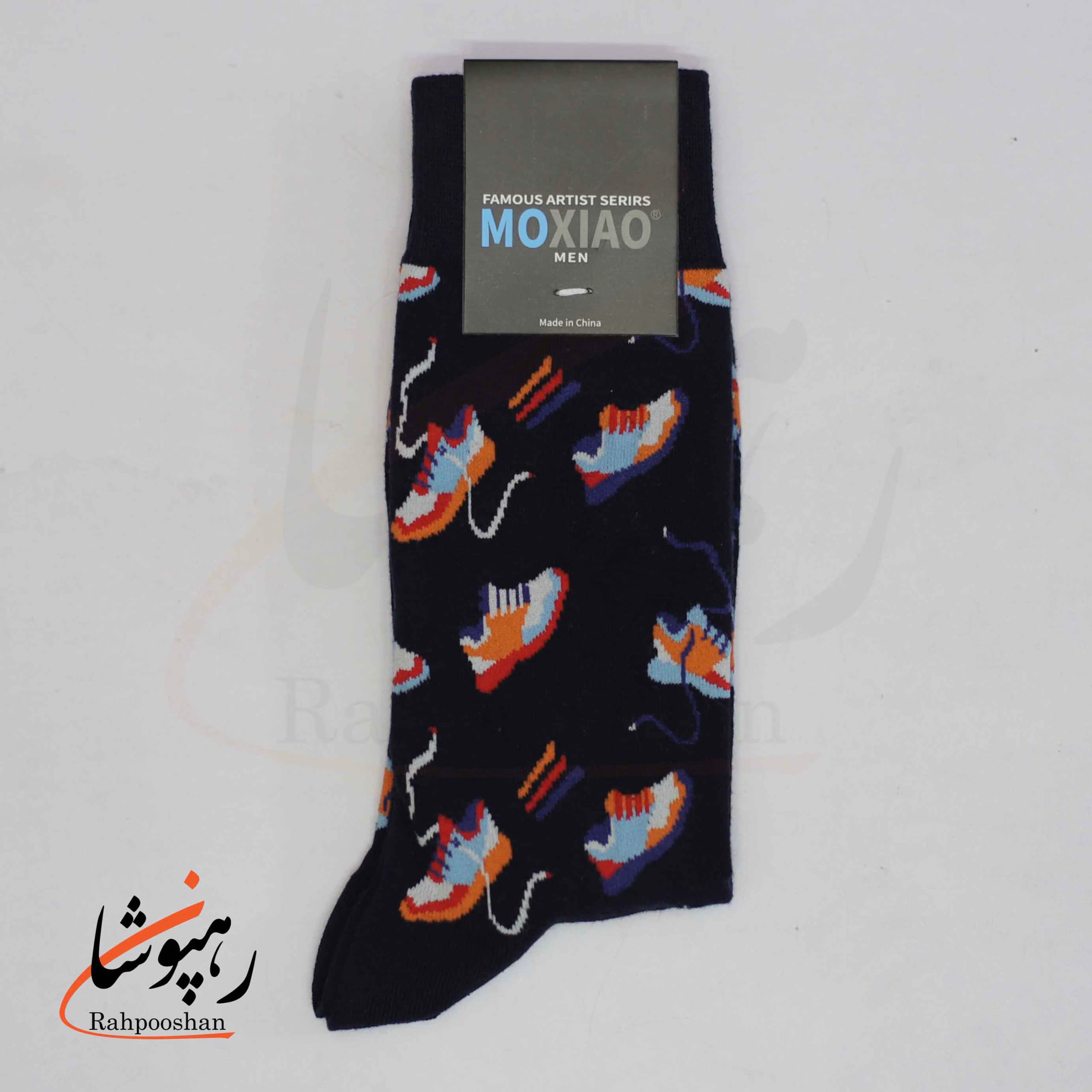 جوراب ساقدار موکسیائو (MOXIAO) مردانه طرح خلاء کفش ها — تصویر ۲