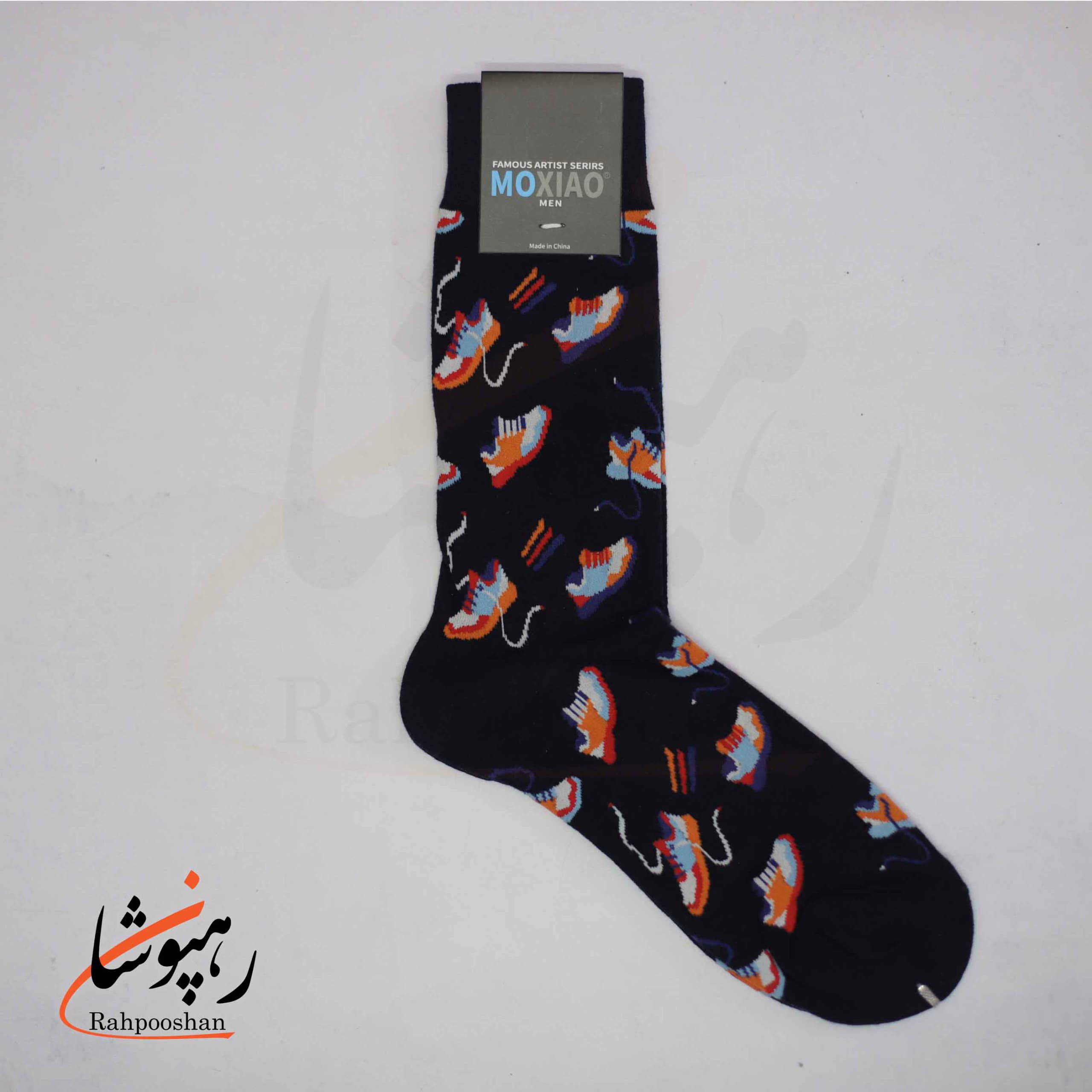 جوراب ساقدار موکسیائو (MOXIAO) مردانه طرح خلاء کفش ها — تصویر ۳