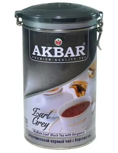 چای ارل گری ممتاز اکبر قوطی فلزی 450 گرمی Akbar Premium Quality Tea – Earl Grey