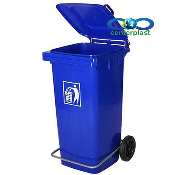سطل زباله 120 لیتری پدالدار سبلان