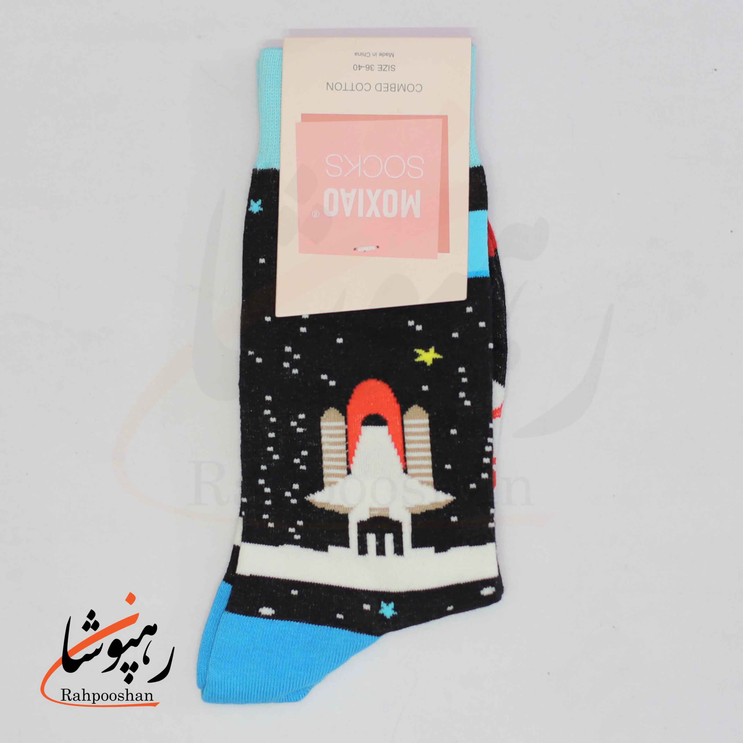 جوراب ساقدار موکسیائو (MOXIAO) طرح ماجراجویی فضایی — تصویر ۲