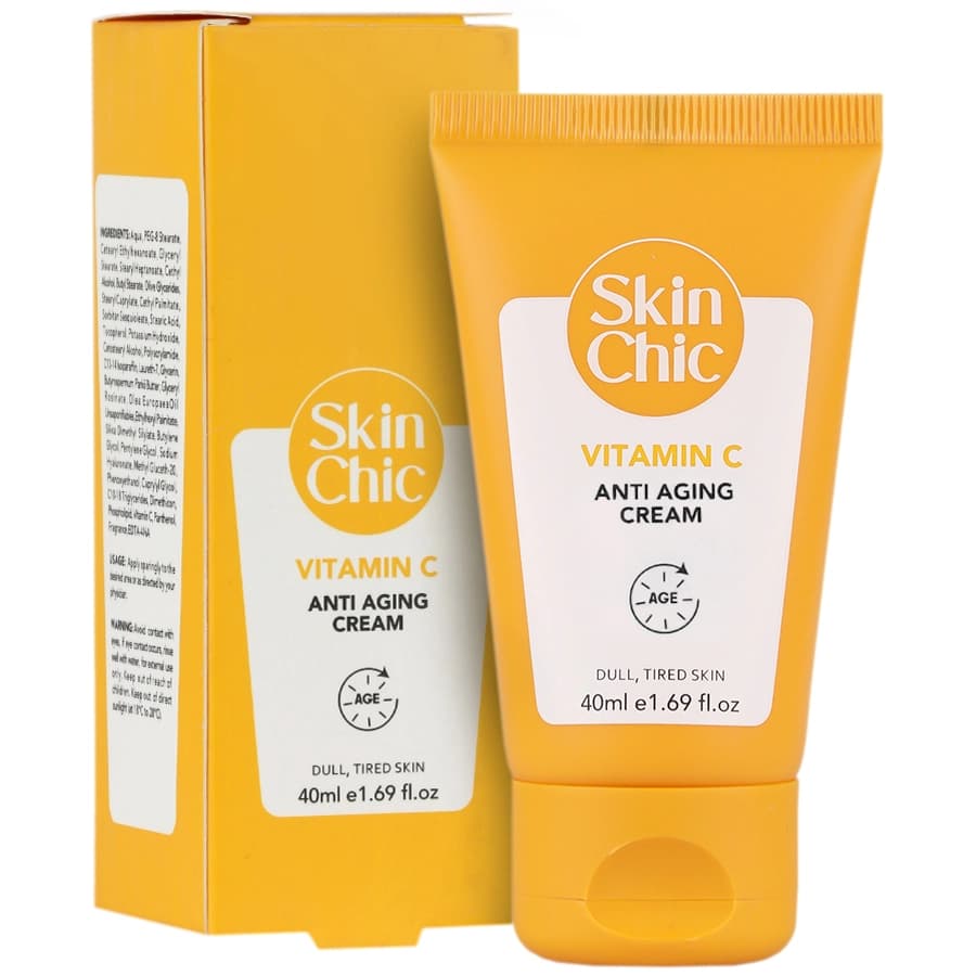 کرم ضد پیری حاوی ویتامین سی اسکین شیک Vitamin C Anti Aging Cream Skin Chic