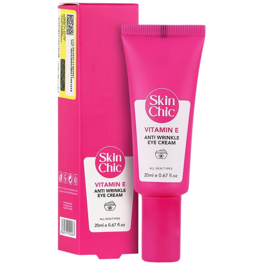 کرم ضد چروک دور چشم ویتامین ای اسکین شیک Vitamin E Anti Wrinkle Eye Cream Skin Chic