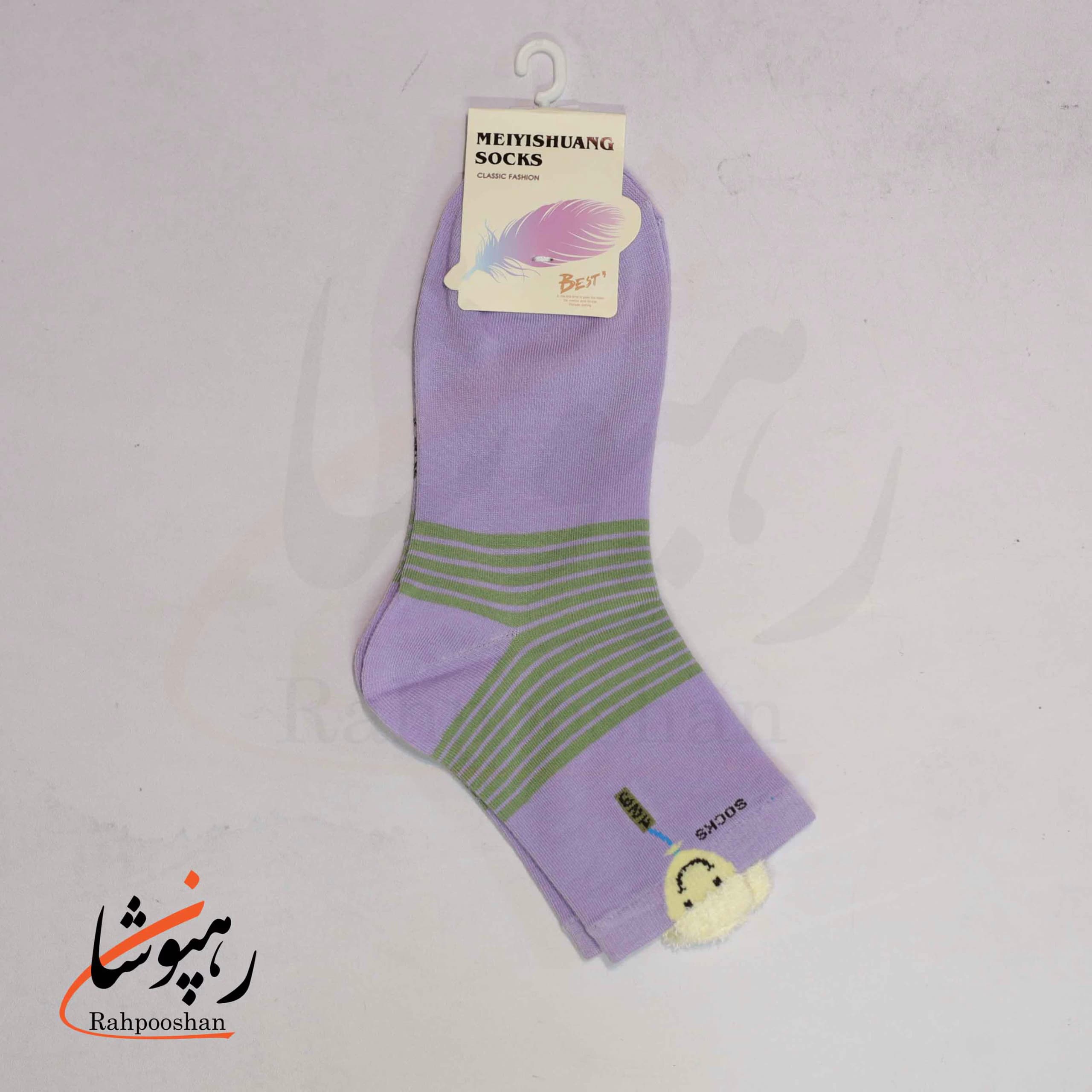 جوراب نیم ساق فانتزی طرح بادکنک (10 عددی) — تصویر ۶