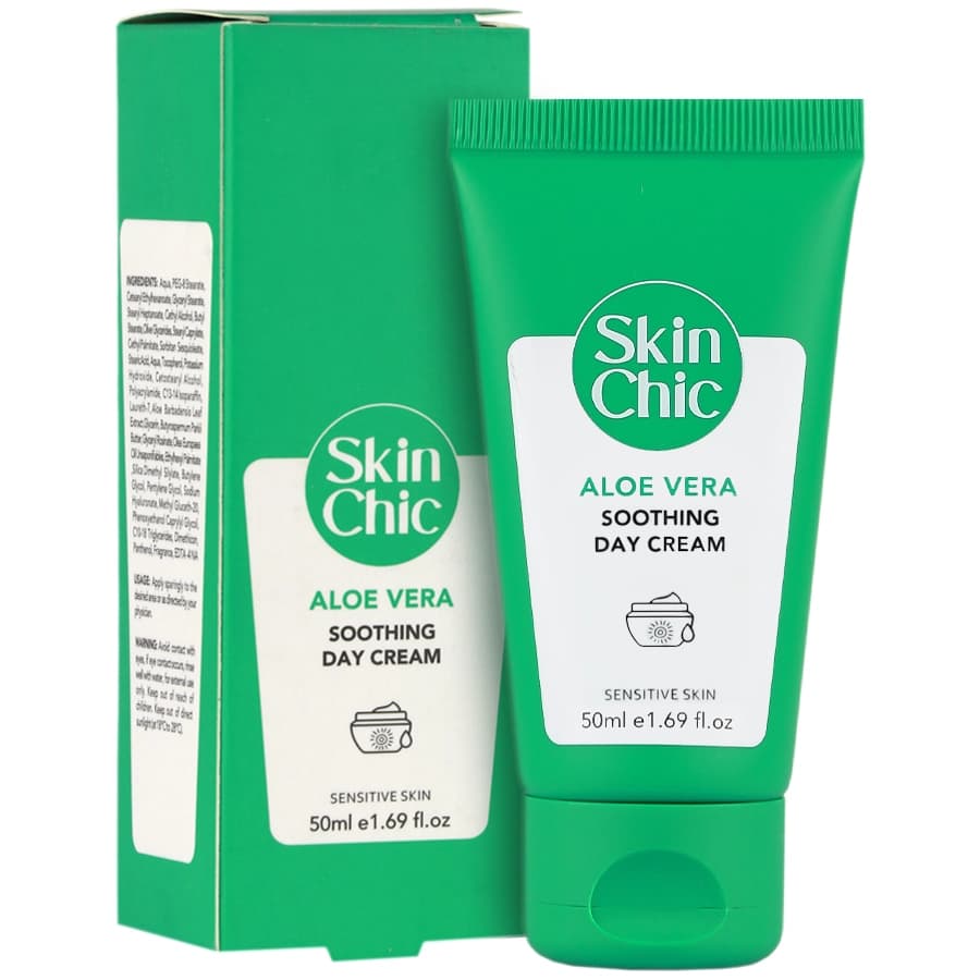 کرم مرطوب کننده روز آلوئه ورا اسکین شیک Aloe Vera Soothing Day Cream Skin Chic