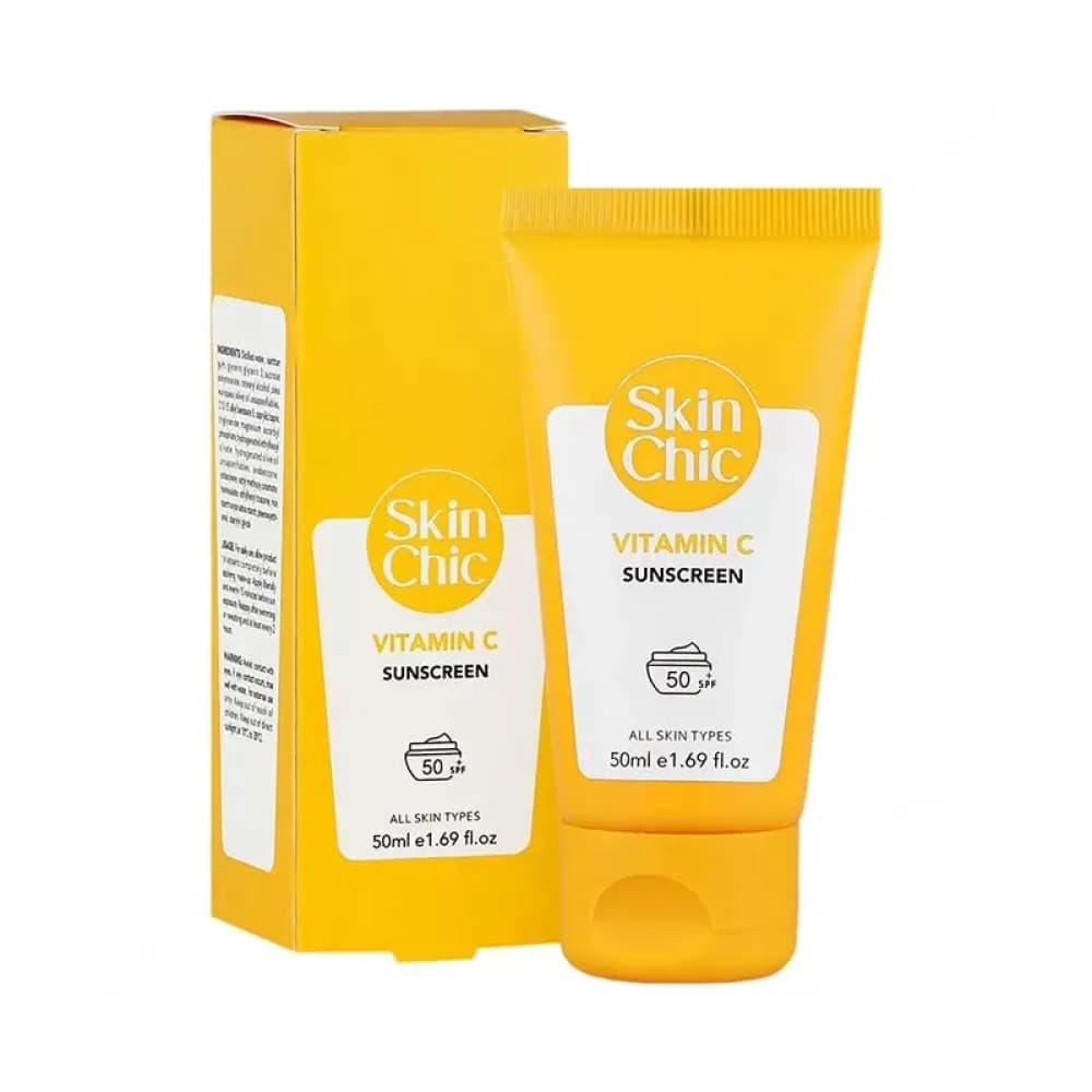 کرم ضد آفتاب ویتامین سی Skin Chic Vitamin C Sunscreen SPF50 اسکین شیک