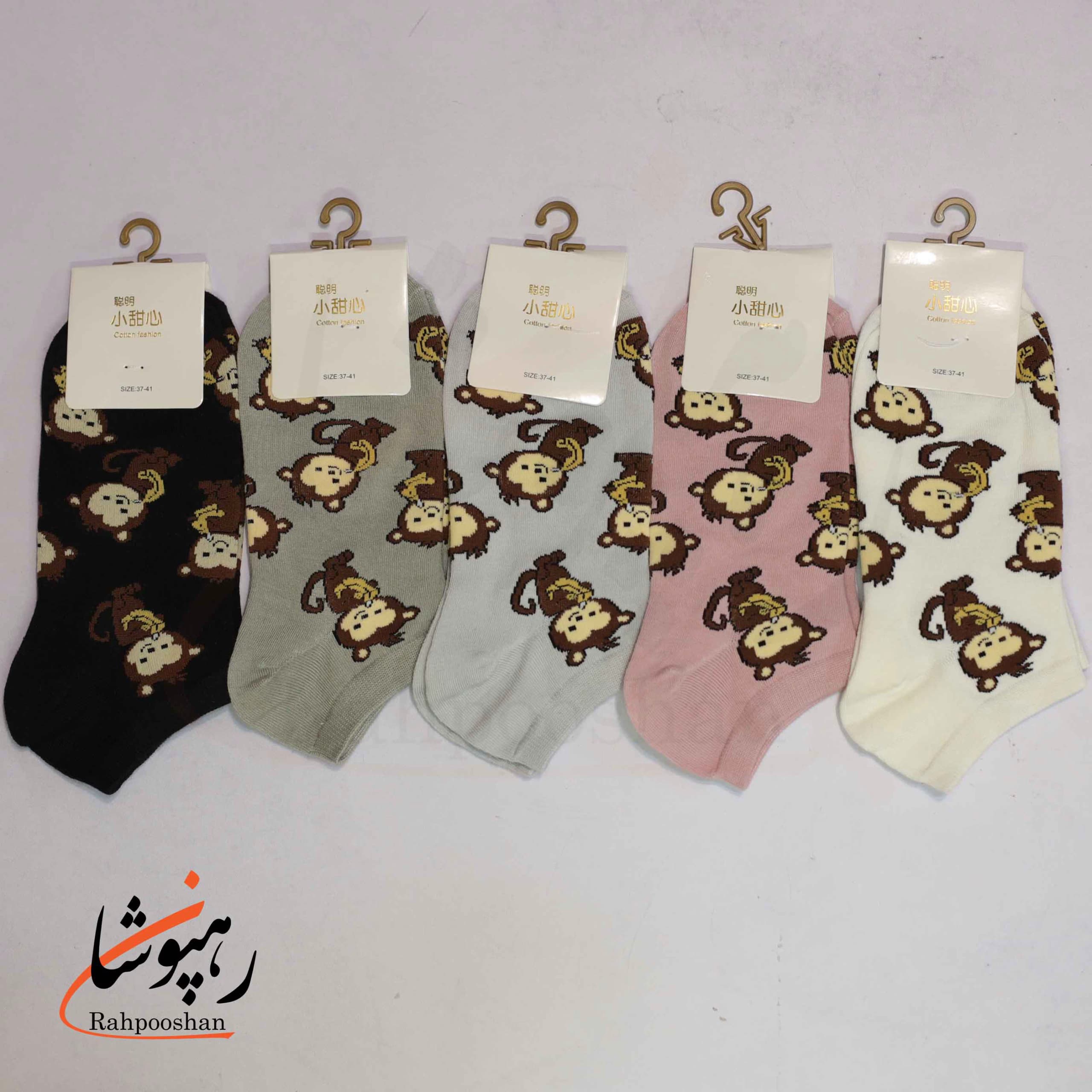 جوراب کفی طرح میمون (10 عددی) — تصویر ۴