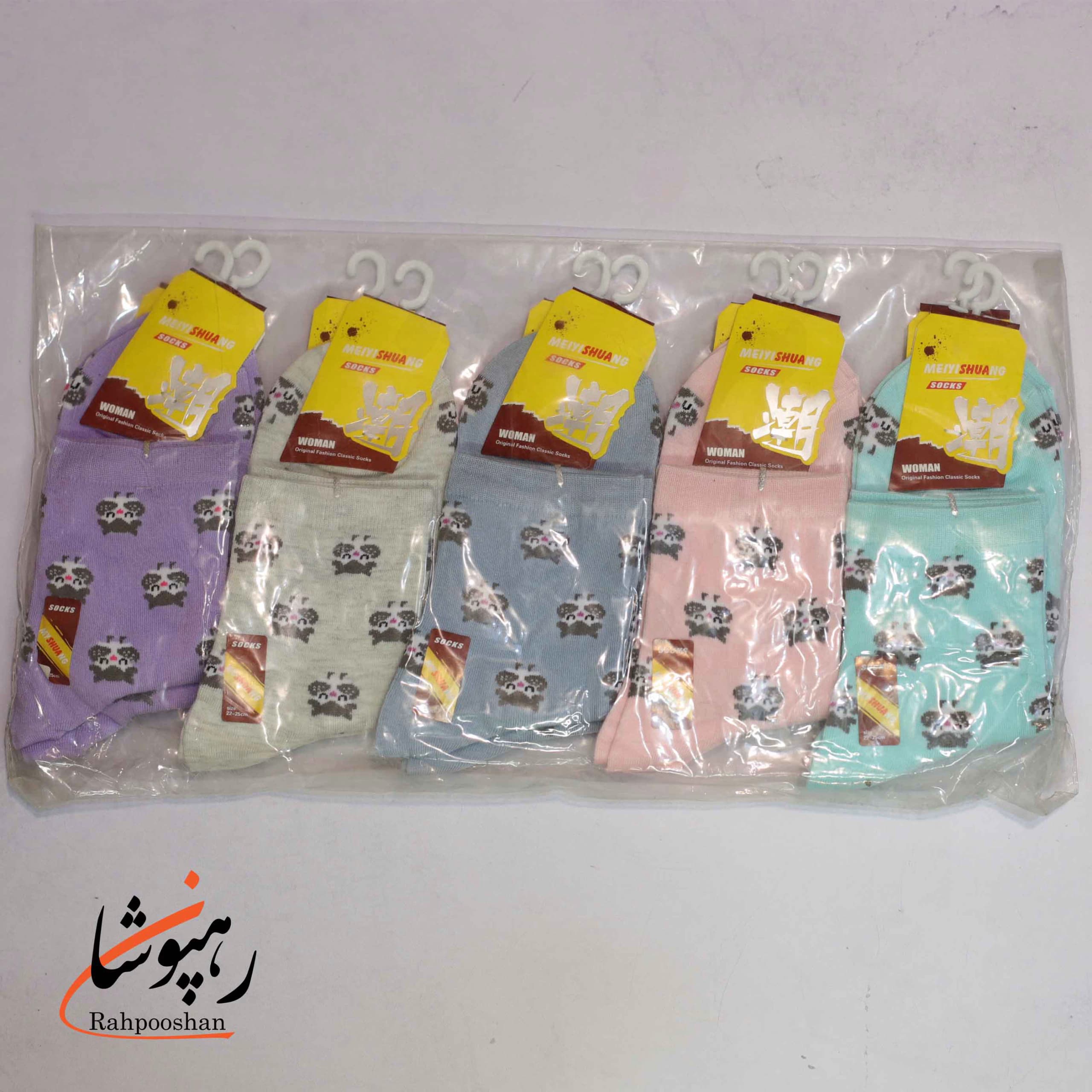جوراب نیم ساق طرح پنگوئن (10 عددی) — تصویر ۳