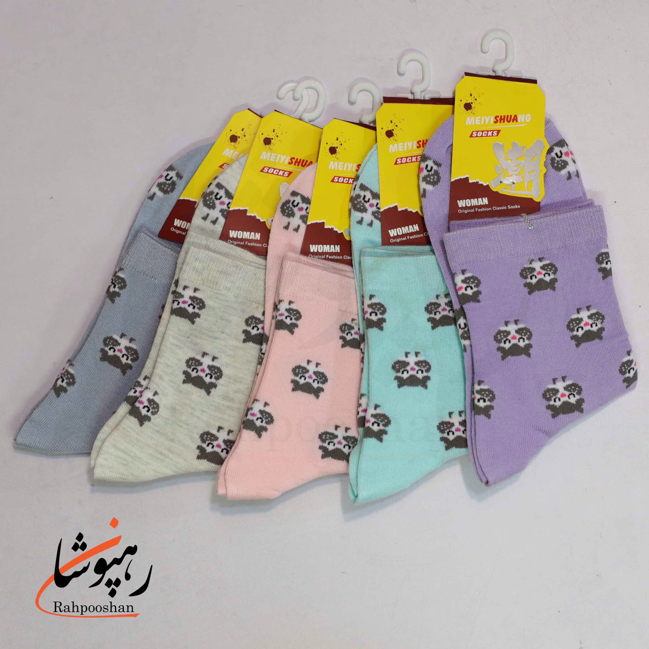جوراب نیم ساق طرح پنگوئن (10 عددی)