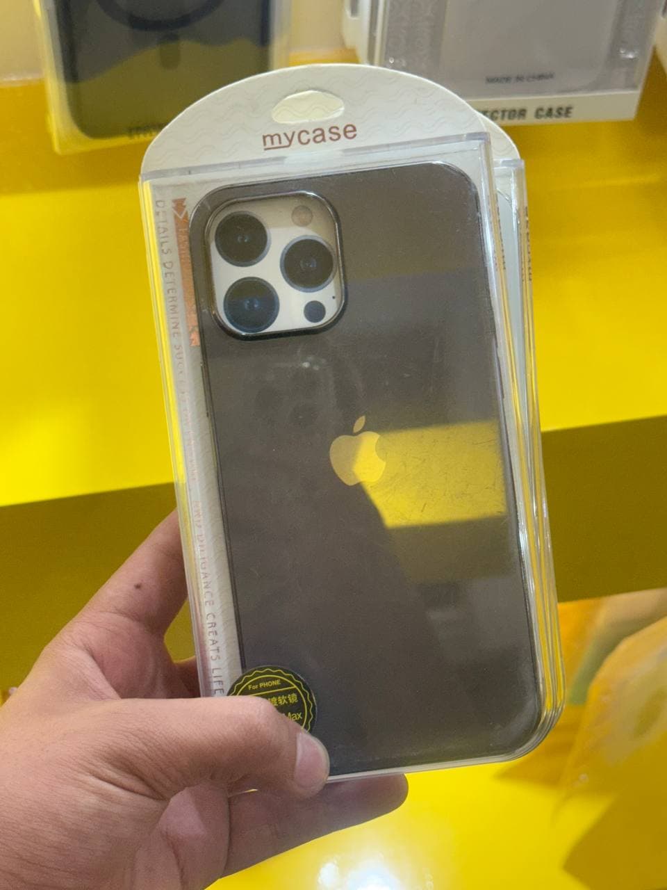 قاب برند MY CASE مناسب برای گوشی 13Pro Max-طلائی — تصویر ۴
