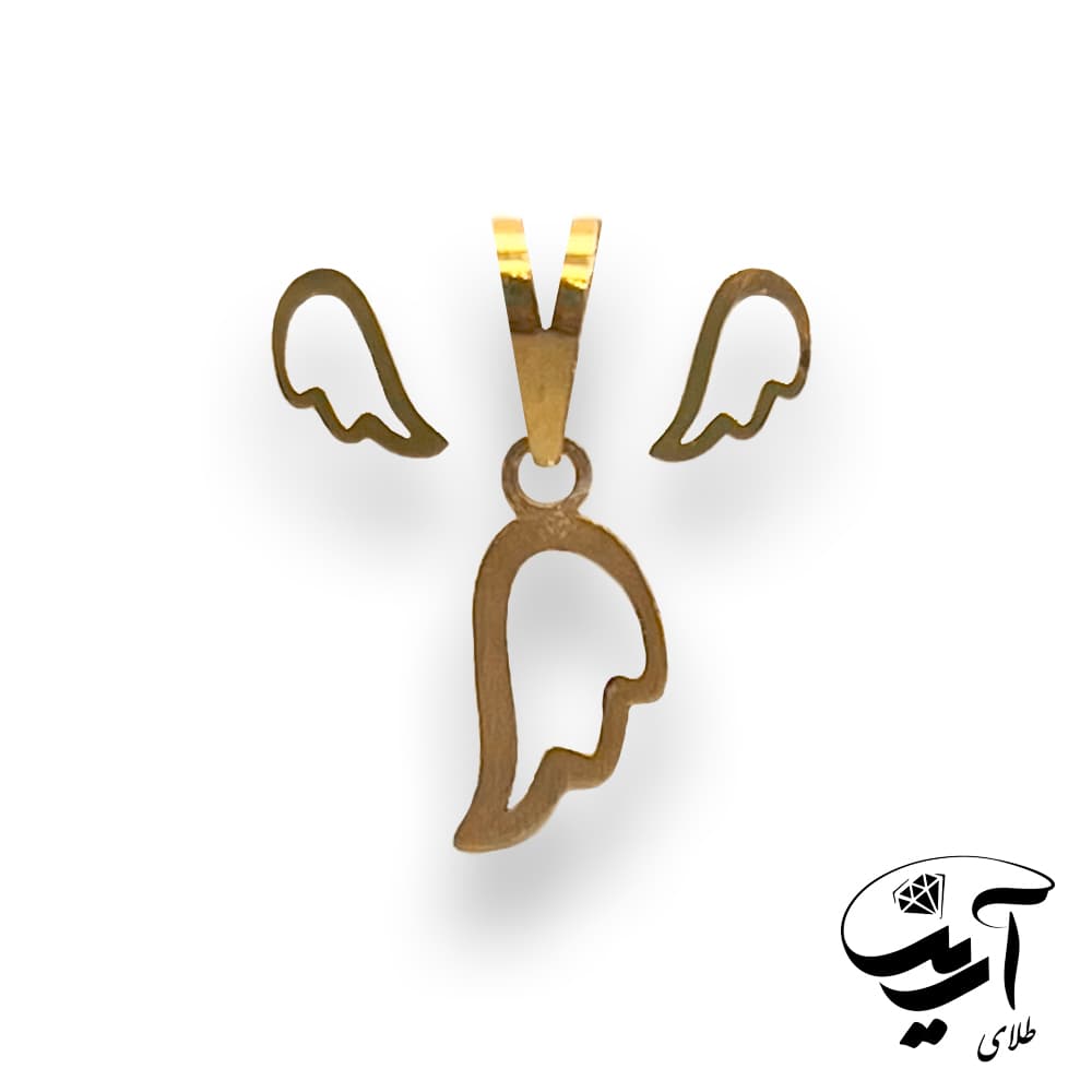 نیم ست طلا لیزری مدل بال کد p248