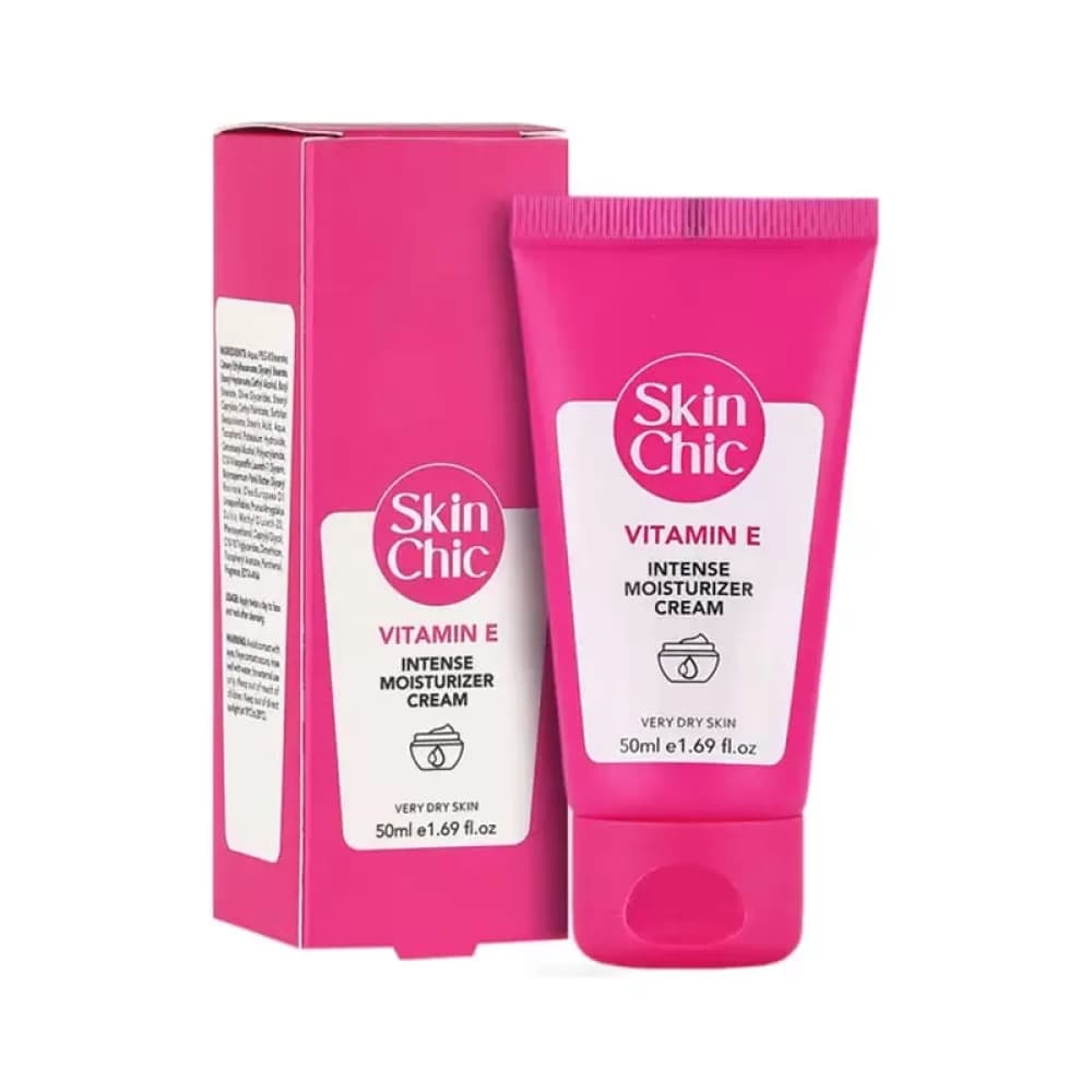 کرم مرطوب کننده اینتنس ویتامین ای اسکین شیک مدل Skin Chic Vitamin E Intense Moisturizer Cream -50ml