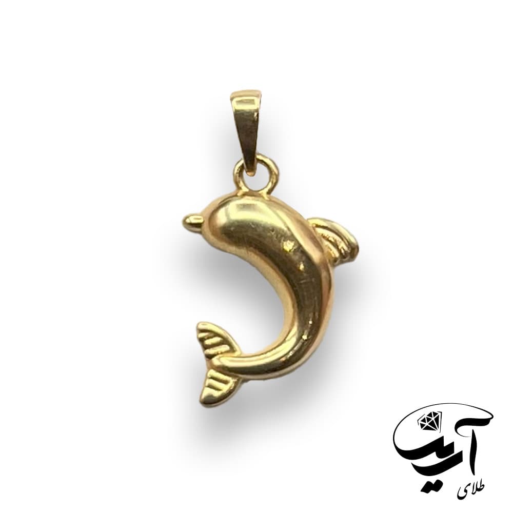 پلاک طلا مدل نهنگ کد P237