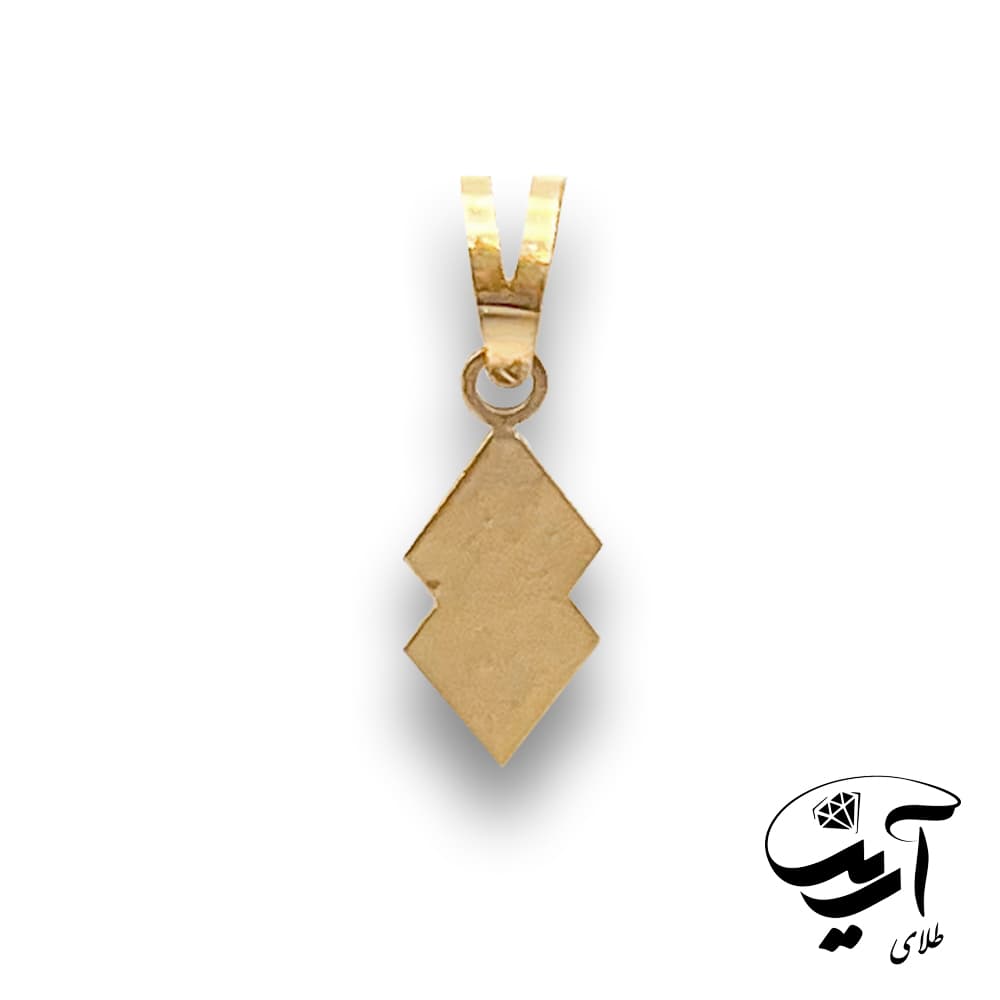 پلاک طلا لیزری مدل هندسی کد P204