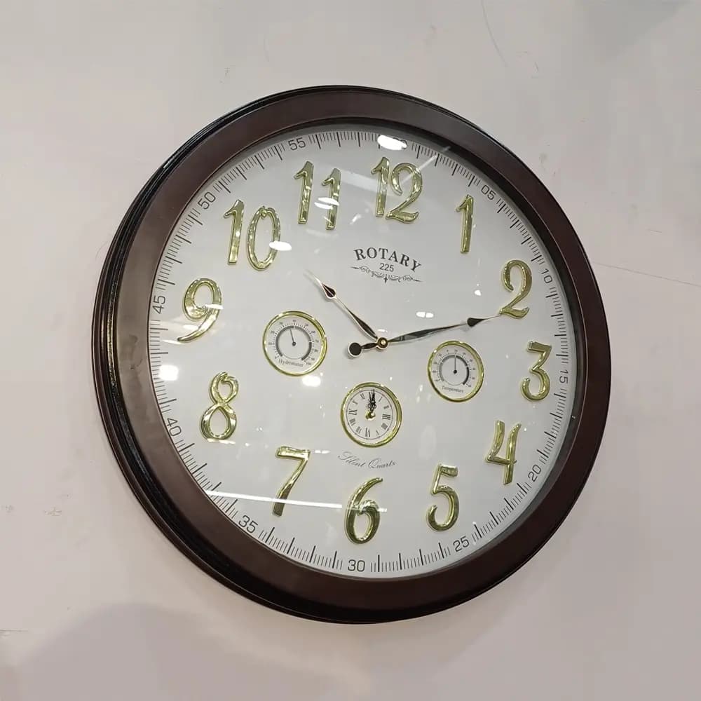 ساعت دیواری برند روتاری چهار موتوره قطر 70 — تصویر ۳