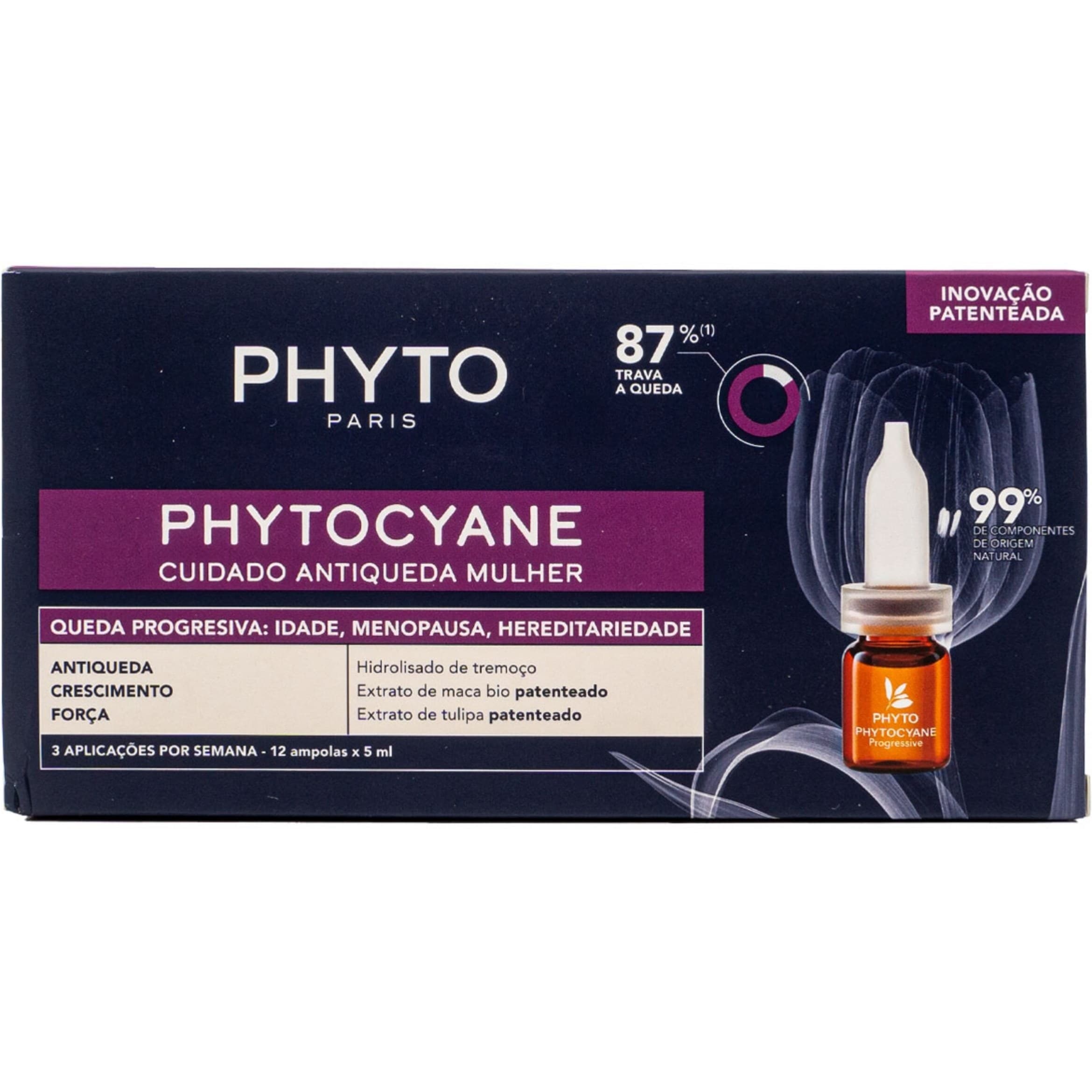 سرم ضد ریزش مو فیتوسیان زنانه 12*5میل|PHYTOCYANE Anti hair lose treatment