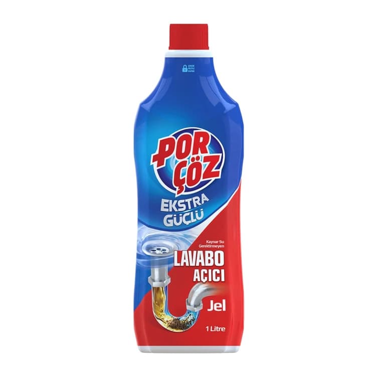 ژل لوله بازکن پورچوز Porçöz حجم ۱۰۰۰ میل — تصویر ۲