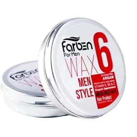 واکس مو فوق العاده قوی فاربن شماره 6 حجم 150 میلی لیتر ا Farben Mega Hold Hair Wax No.6 150ml