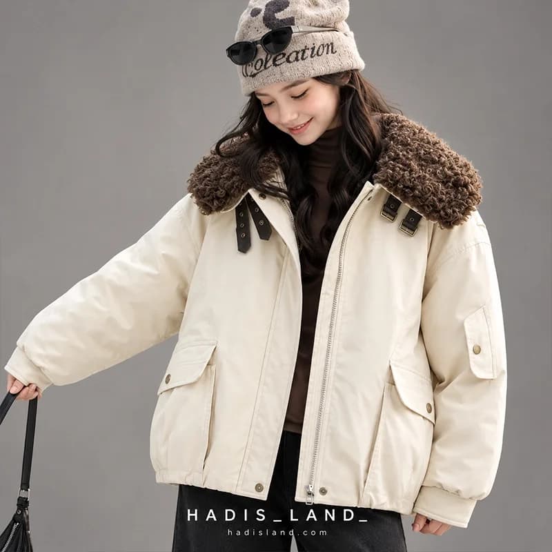 کاپشن دخترانه بوفالو وارداتی کد CL-00151 — تصویر ۲