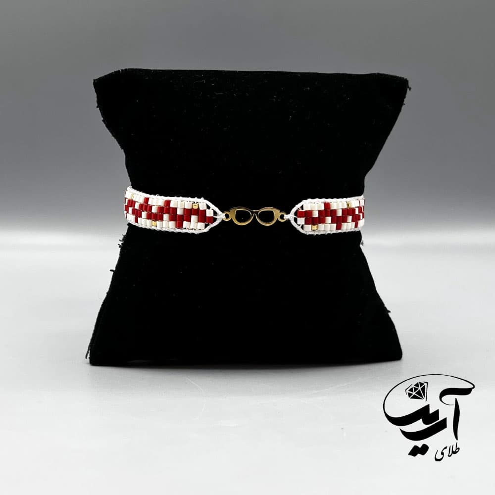 دستبند طلا و میوکی زنانه کد 1354