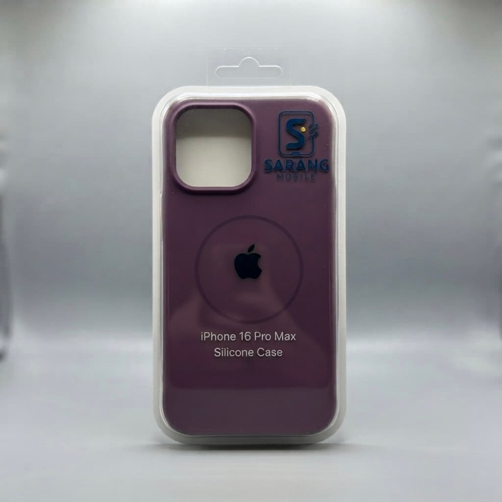 قاب سیلیکونی مگ سیف دار مناسب برای 16Pro Max-بنفش — تصویر ۲
