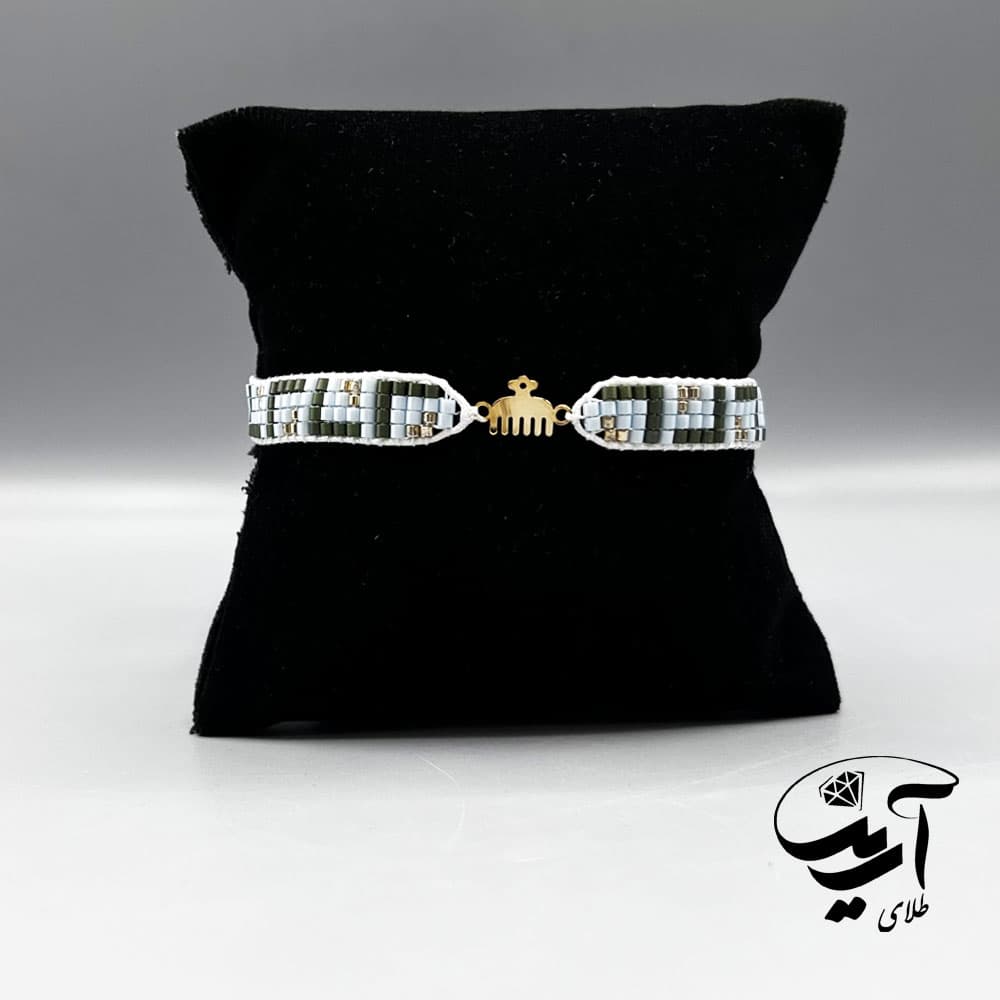 دستبند طلا و میوکی زنانه کد 1345