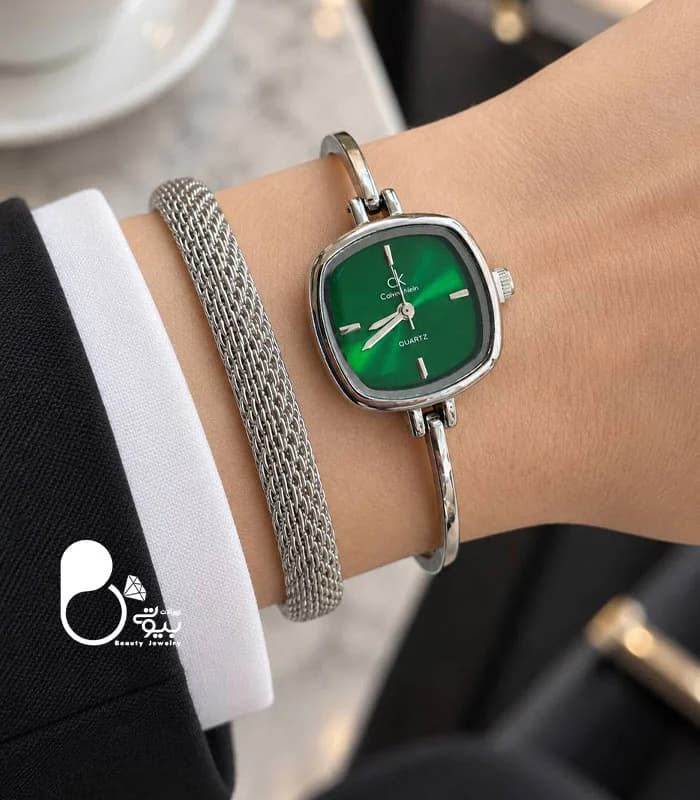 ست ساعت زنانه ظریف گرین CK — تصویر ۲