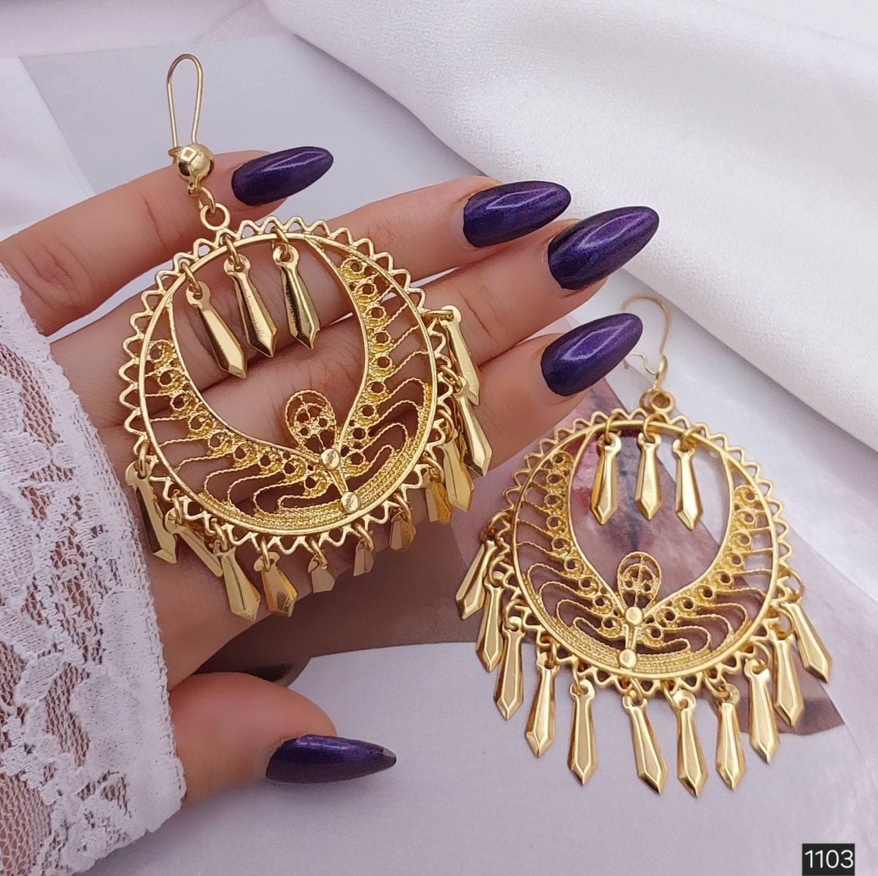 گوشواره اویز مجلسی کد1103
