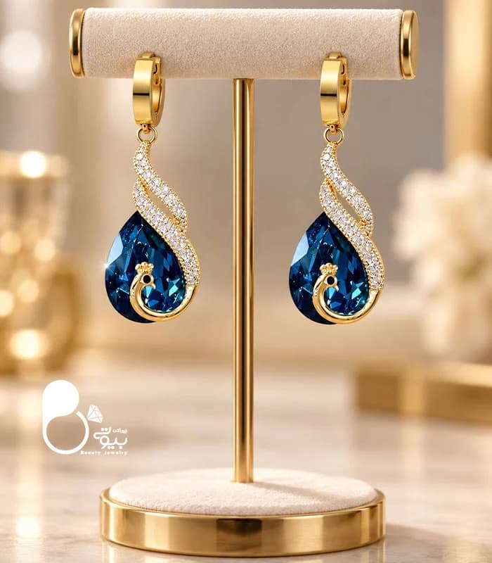گوشواره زنانه ترک مدل جان سو طرح حلقه ای — تصویر ۶