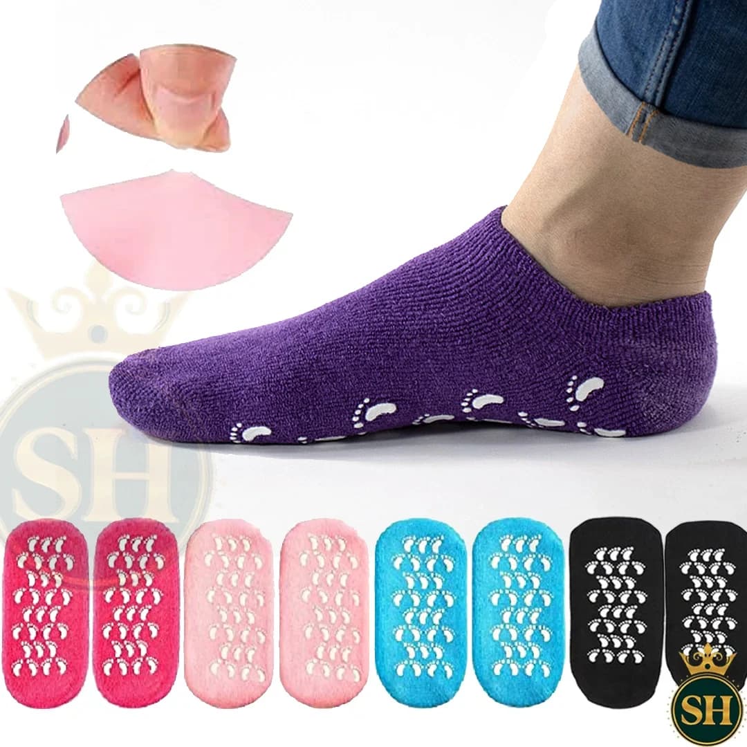 جوراب سیلیکونی ژله ای ترک پا Cracked leg jelly socks بسته 5 عددی — تصویر ۲