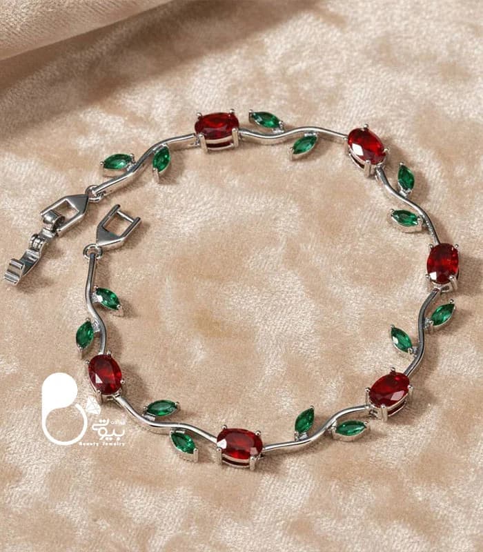 دستبند زنانه رز دیو و دلبر سیلور — تصویر ۷