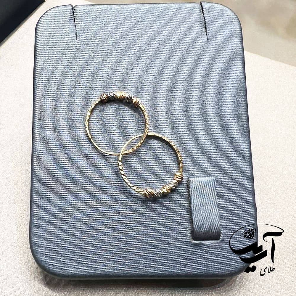 گوشواره حلقه ای گوی البرنادو (5 گوی)