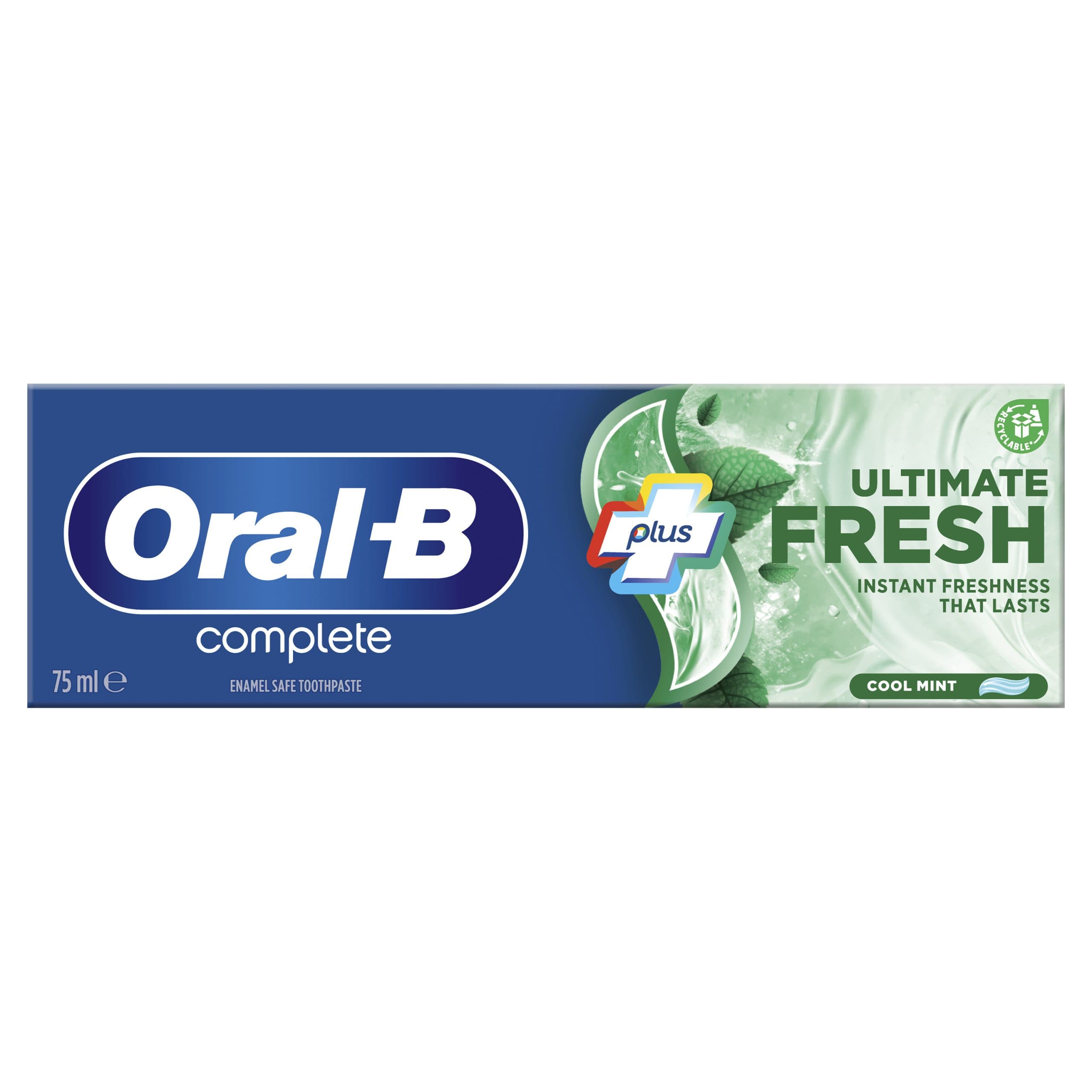 خمیر دندان اورال-بی مدل Complete Protect & Clean حجم ۷۵ میلی‌لیتر