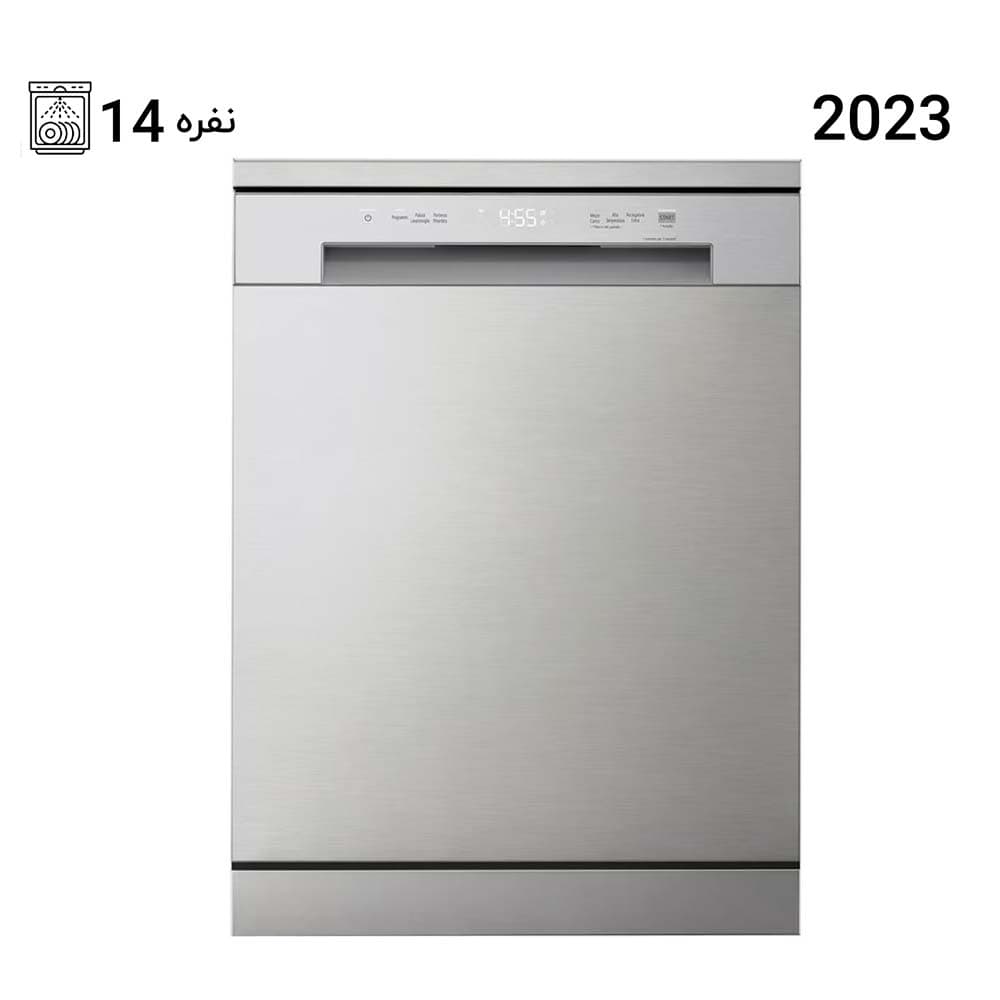 ظرفشویی ال جی 14 نفره 612 رنگ نقره ای مدل DFC612FV