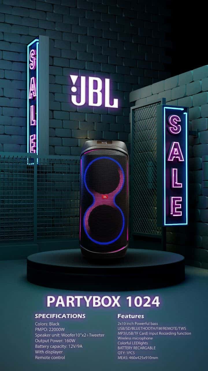 اسپیکر پارتی باکس جی بی ال JBL party box 1024 ۱۰۲۴