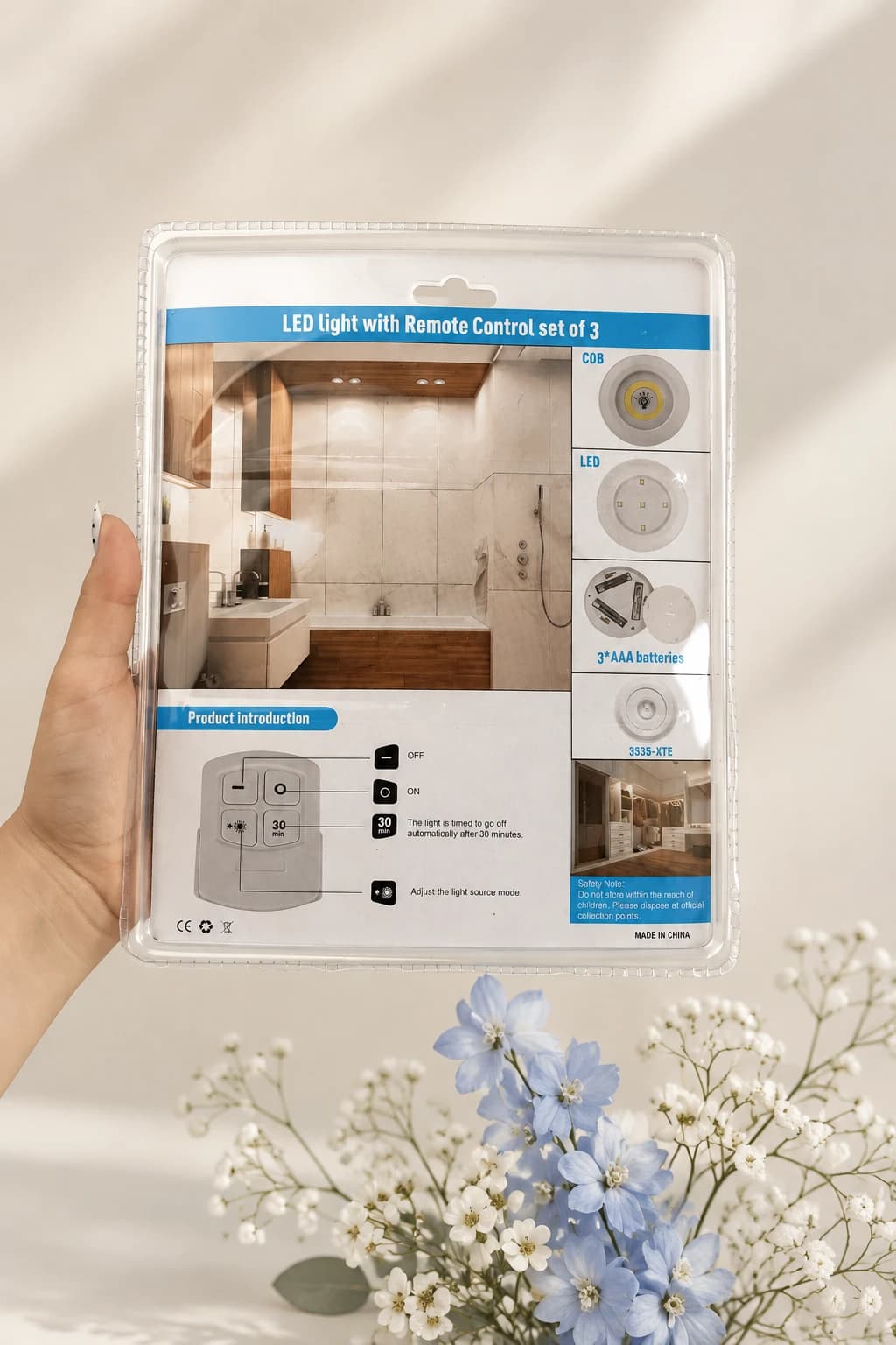 چراغ زیرکابینتی اورجینال بسته 3 عددی | ریموت دار — تصویر ۳