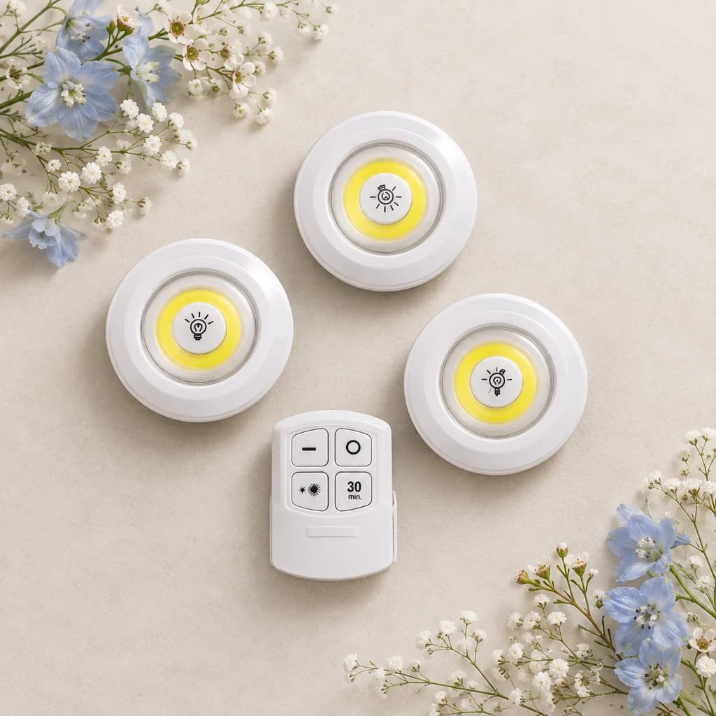 چراغ زیرکابینتی اورجینال بسته 3 عددی | ریموت دار — تصویر ۲
