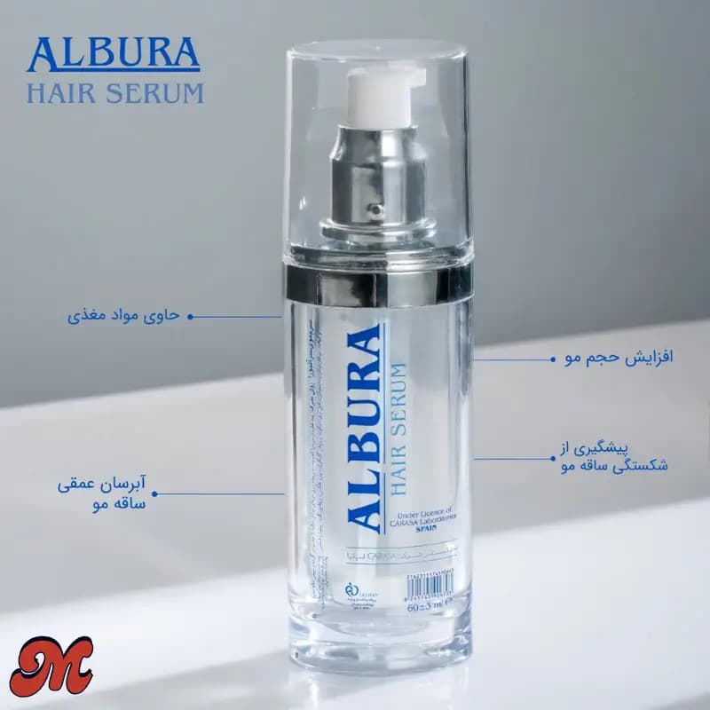 سرم مو اکرلیک آلبورا (60 میل و 100 میل) — تصویر ۴