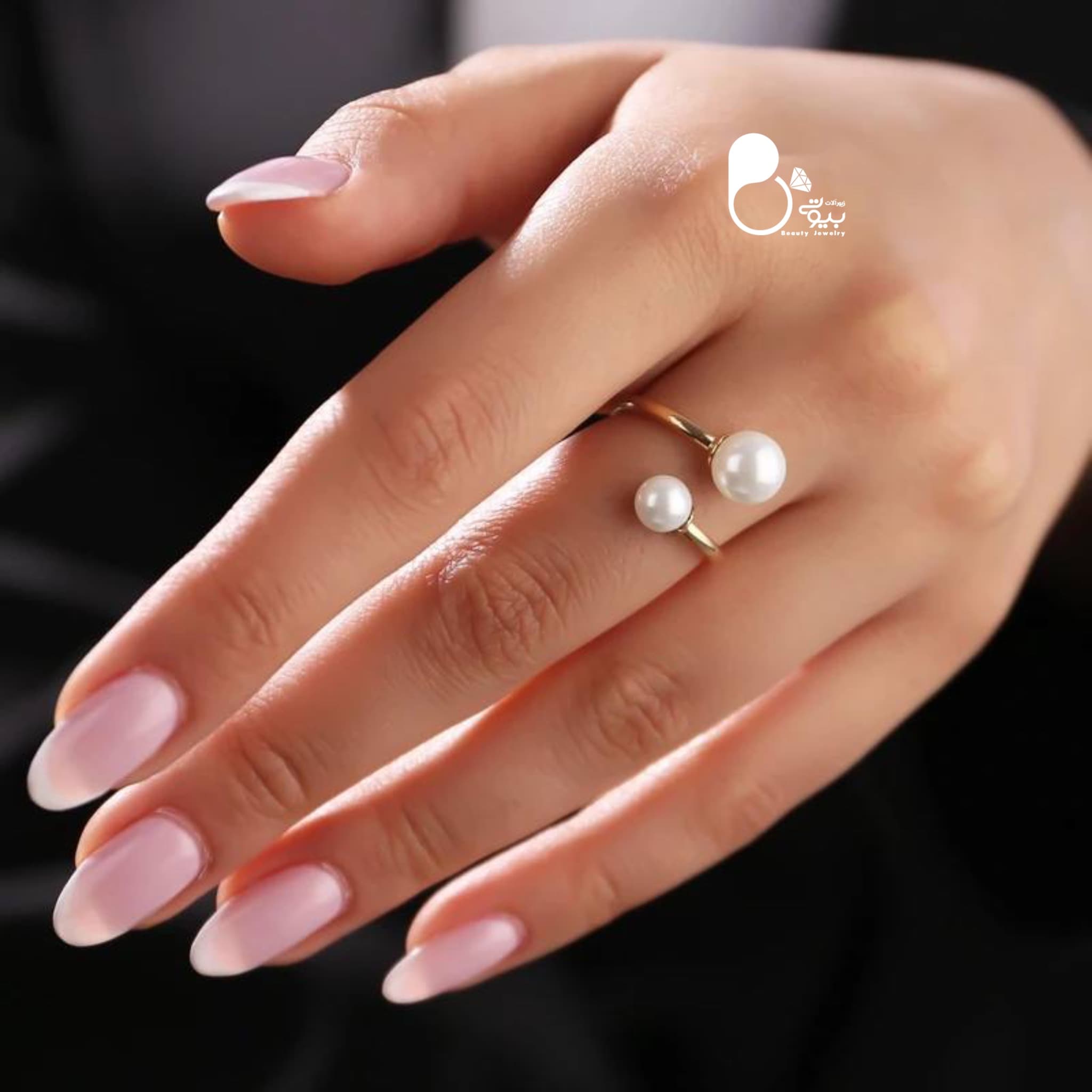 انگشتر ژوپینگ مرواریدی فری سایز