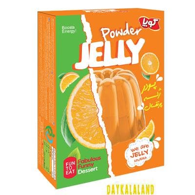 پودر ژله کوپا با طعم پرتقالی ( سه تا بخری چهار تا میبری)