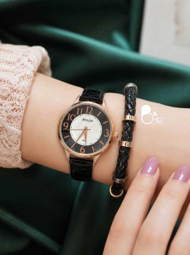 ست ساعت بولون مشکی با دستبند بولگاری — تصویر ۴