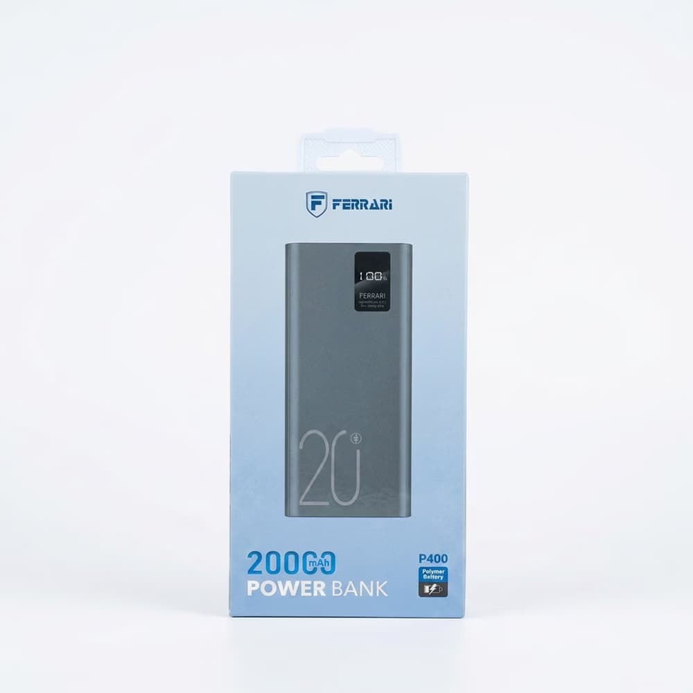 پاوربانک 20000 فراری P400 (توان ۲۲.۵ وات)