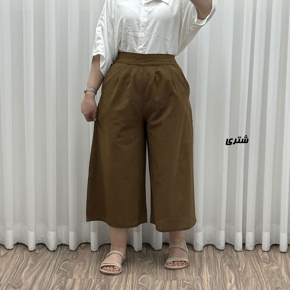 شلوار واید لنین کد F1887 — تصویر ۳
