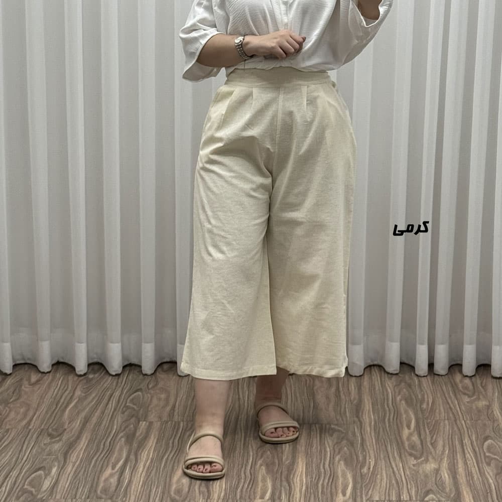 شلوار واید لنین کد F1887 — تصویر ۴
