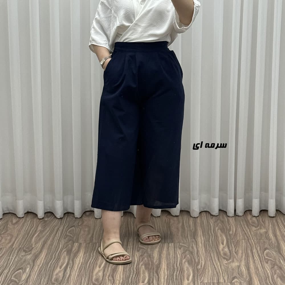 شلوار واید لنین کد F1887 — تصویر ۲