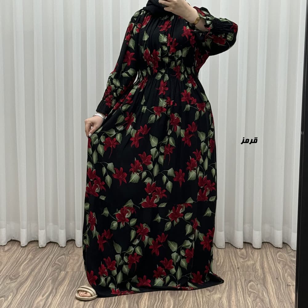 پیراهن ساحلی مدل خسته پامچال کد K1880 — تصویر ۲