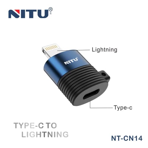 تبدیل تایپ سی به لایتنینگ نیتو مدل NT-CN14 — تصویر ۲