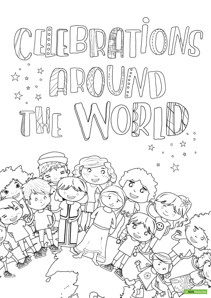 کتاب Celebrations Around the World Worksheet Pack (مجموعه کاربرگ جشن های سراسر جهان) نسخه انگلیسی PDF