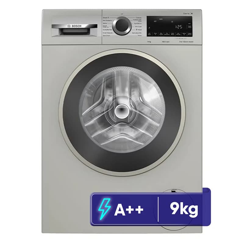 ماشین لباسشویی 9 کیلویی بوش مدل WGK244ZXME رنگ سیلور — تصویر ۷