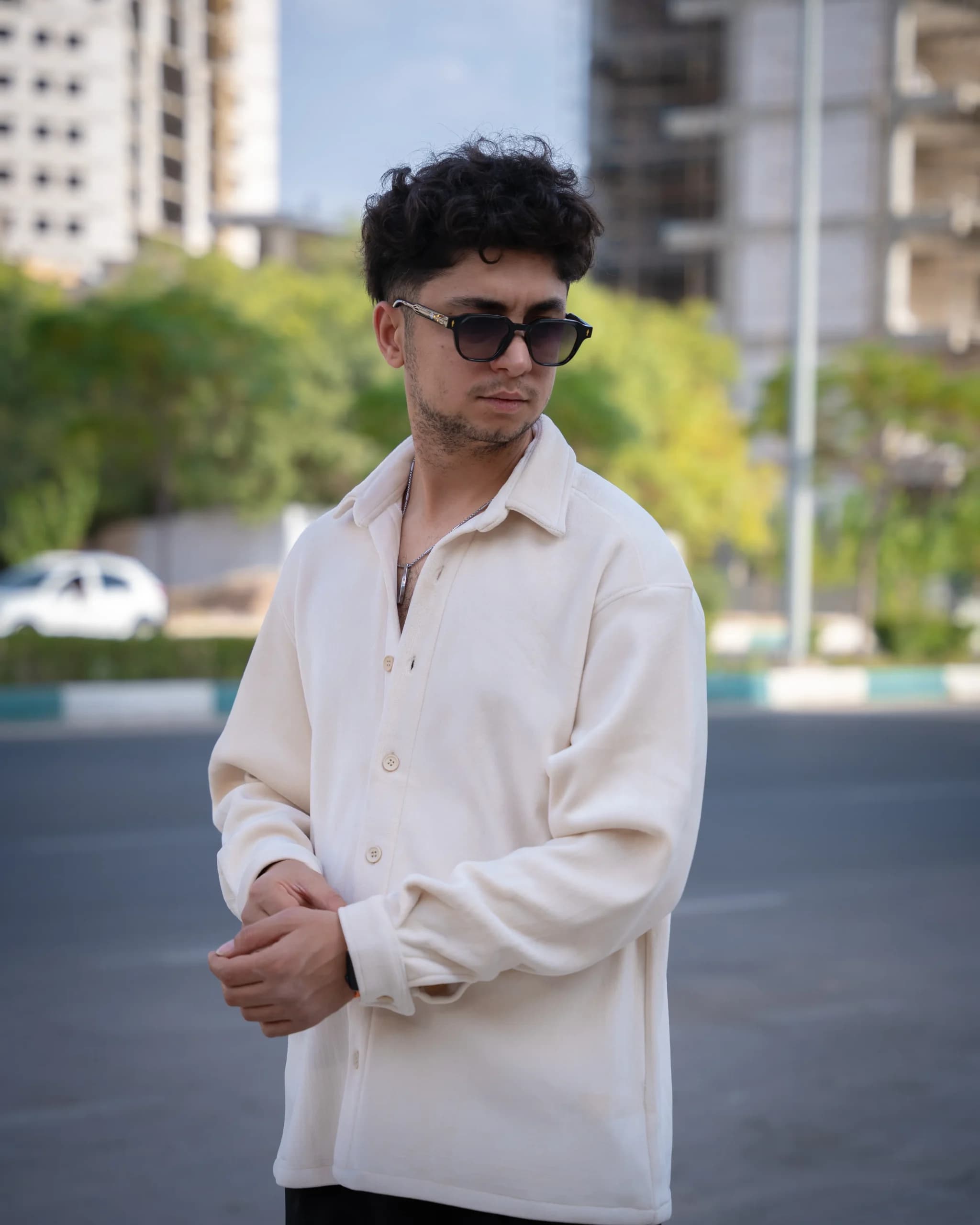 پیراهن آستین بلند مخملی دورو — تصویر ۶